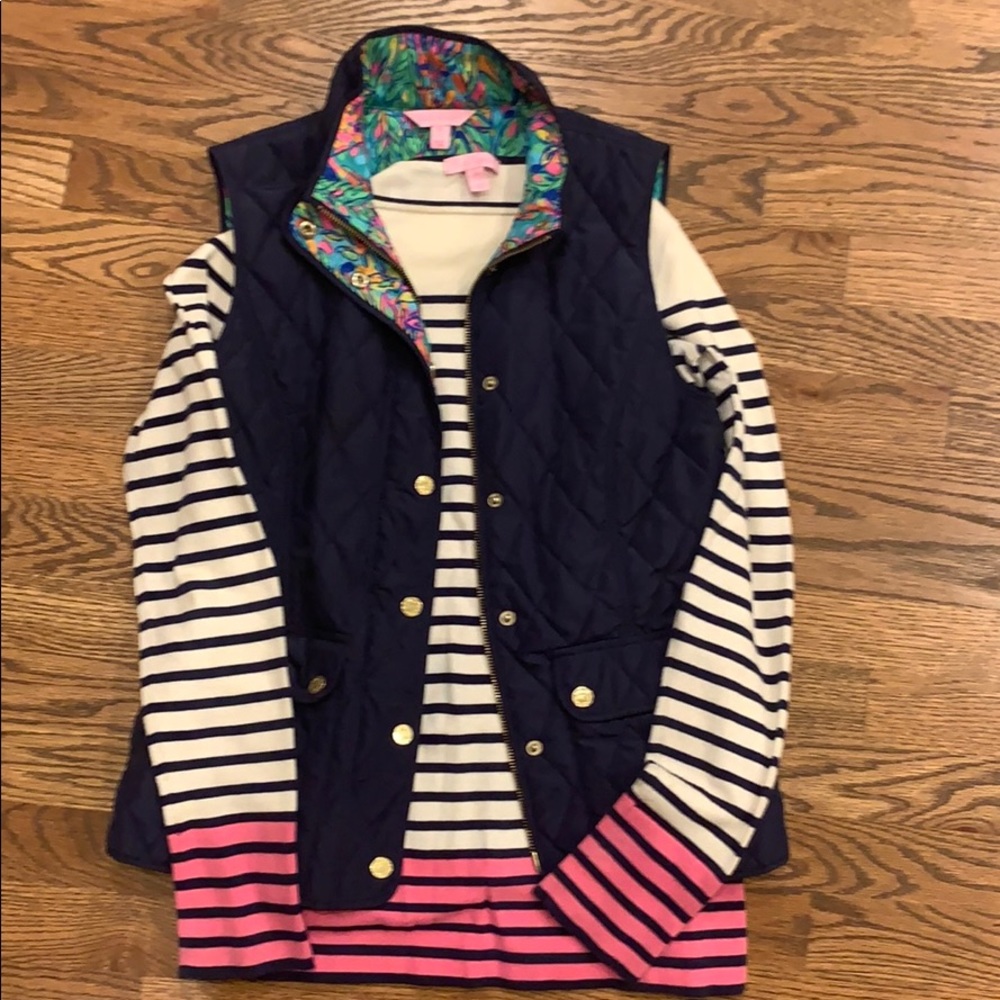 Lilly Pulitzer navy vest